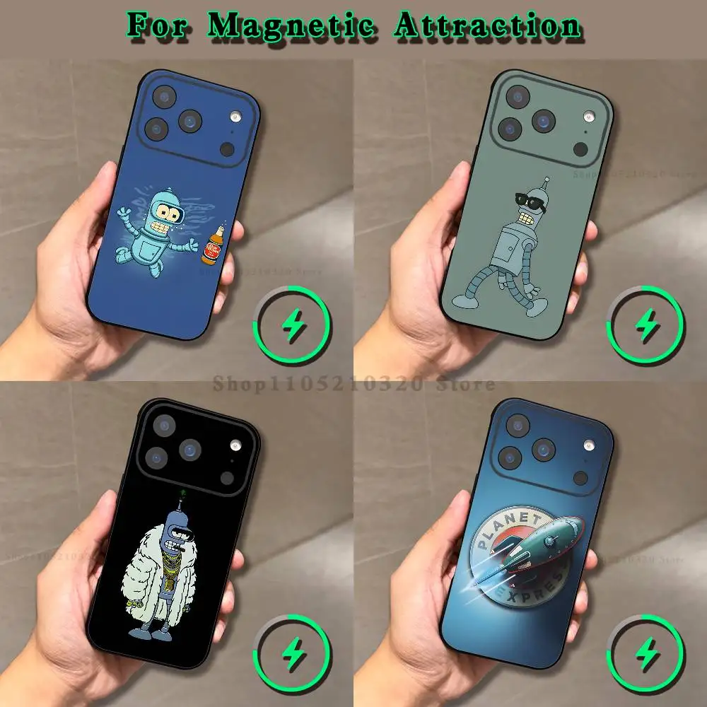 F-Futurama-a Animation  Phone Case For iPhone 17,16,15,14,13,12,11,Pro,Max,Plus,E,Air,Mini Magnetic Magsafe Frosted
