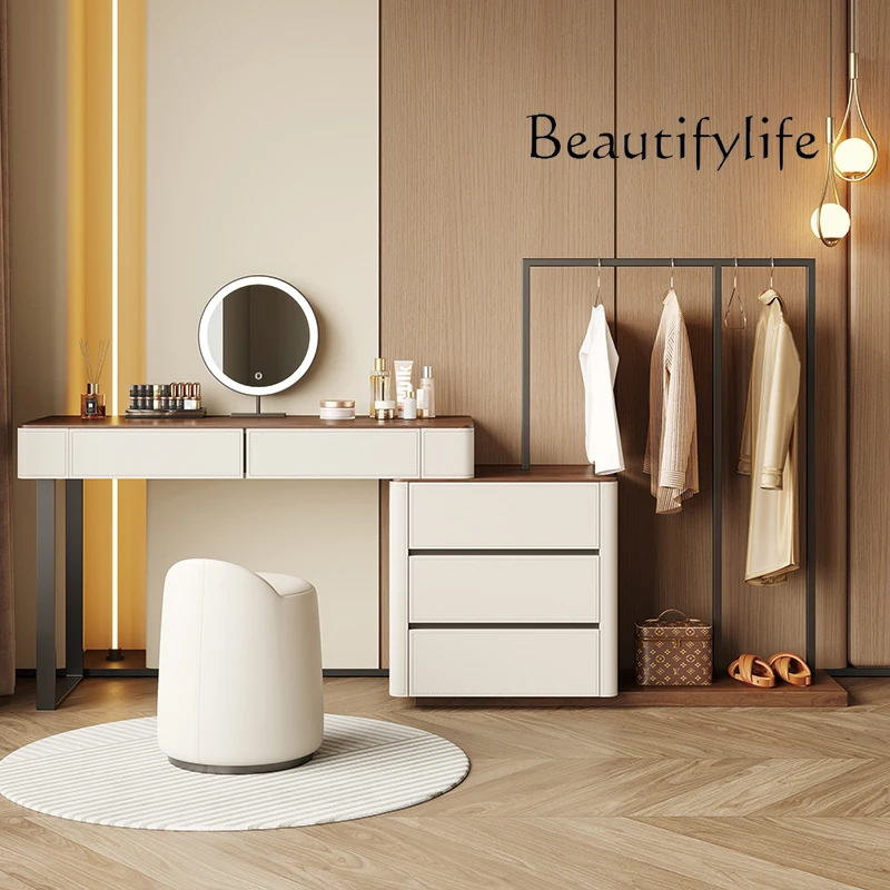 

Bedroom Coat Rack, Dresser, Chest Cabinet Integrated Solid Wood Floor-to-ceiling Multi-functional Medium and Ancient Style