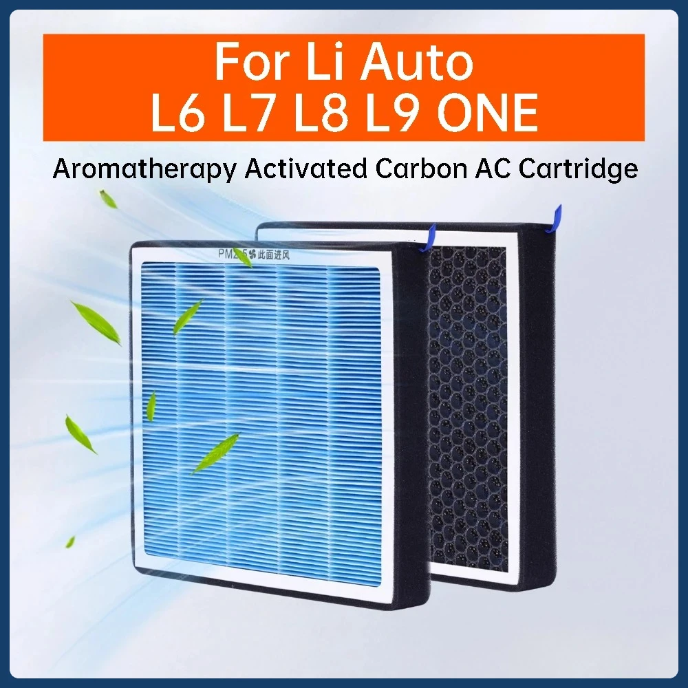 For Li Auto Lixiang L6 L7 L8 L9 ONE Activated Carbon Air Filter PM2.5 Aromatherapy AC Filtration Interior Accessories