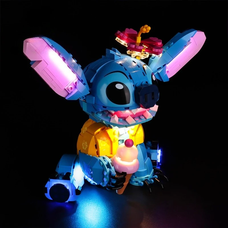 No Model LED Lighting Set Suitable for LEGO Stitch 43249(Excluding Building Blocks)