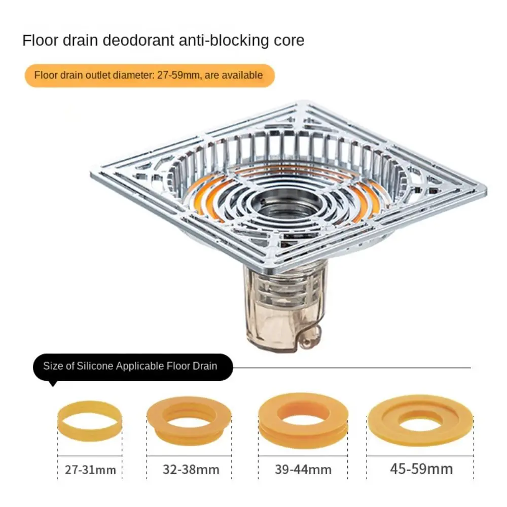 Laundry Room. ABS Floor Strainer Cover Magnetic Anti-odor Floor Drain Core Smell Prevention Self-Closing Sewer Core Drain