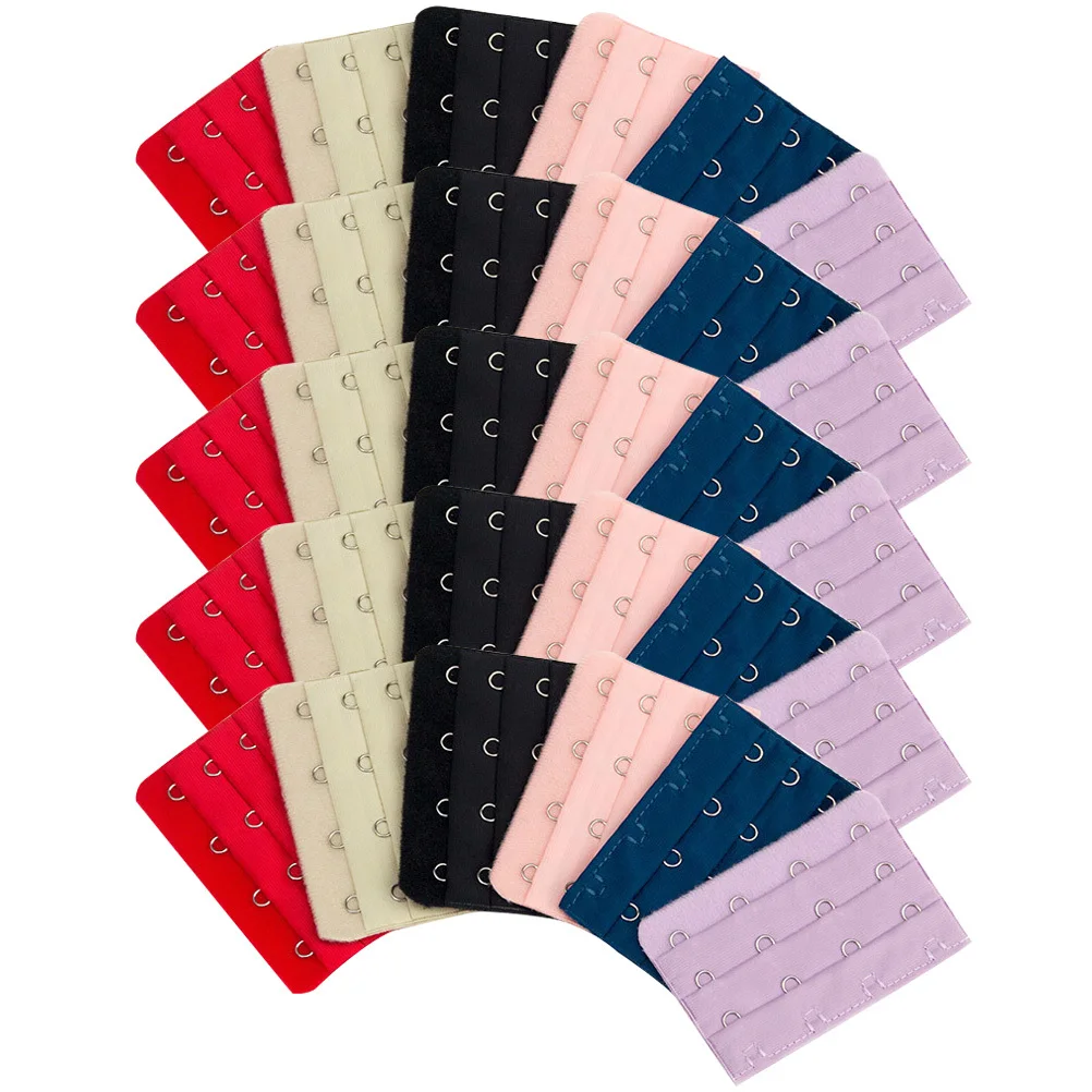 30 قطعة من خطافات تمديد حمالة الصدر الناعمة القابلة للتمدد المريحة لحزام حمالة الصدر ومشبك تمديد موسع النطاق الخلفي