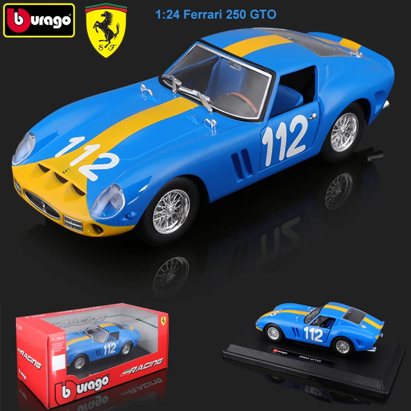 

Bburago FERRARI 250 GTO Cars Model 1:24 Alloy Diecast Car Model Collection Toy Gifts For Adults Children