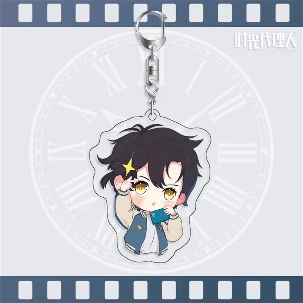 Anime Keychain hot Link Click Acrylic Key Chain Kawaii Bag Pendent Cheng Xiaoshi Lu Guang Cartoon Keyring Gift