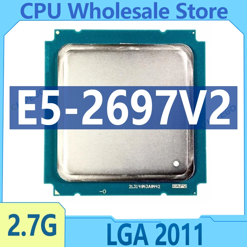 Used Xeon E5-2697v2 E5 2697v2 E5 2697 v2 2.7 GHz 30M 130W CPU LGA 2011