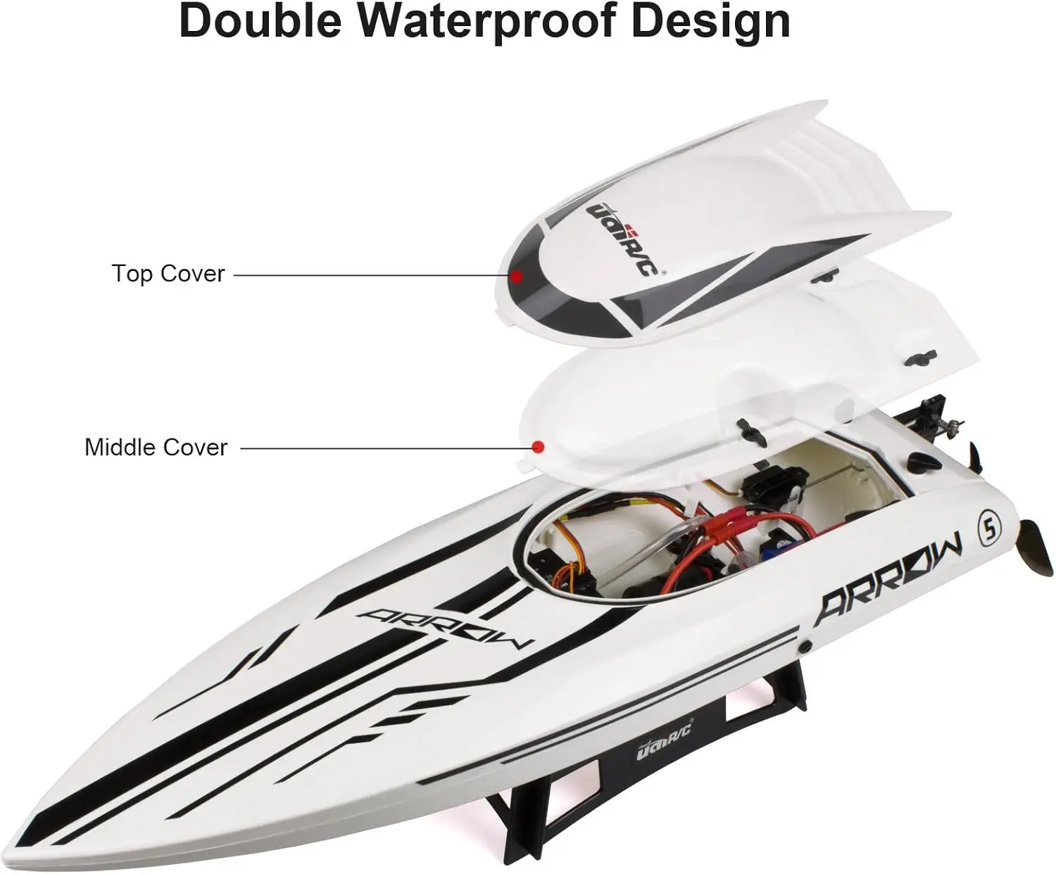 Brushless 30 MPH High Speed Boat Large Racing Remote Control Boat for Adults Kids