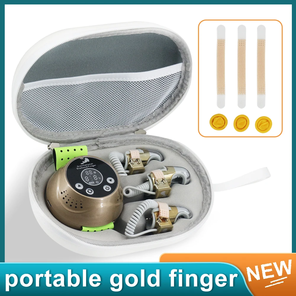 Portable Gravitational Diamond Finger EMS Microcurrent Golden Finger Beauty Machine Face Lifting Body Massage Realx