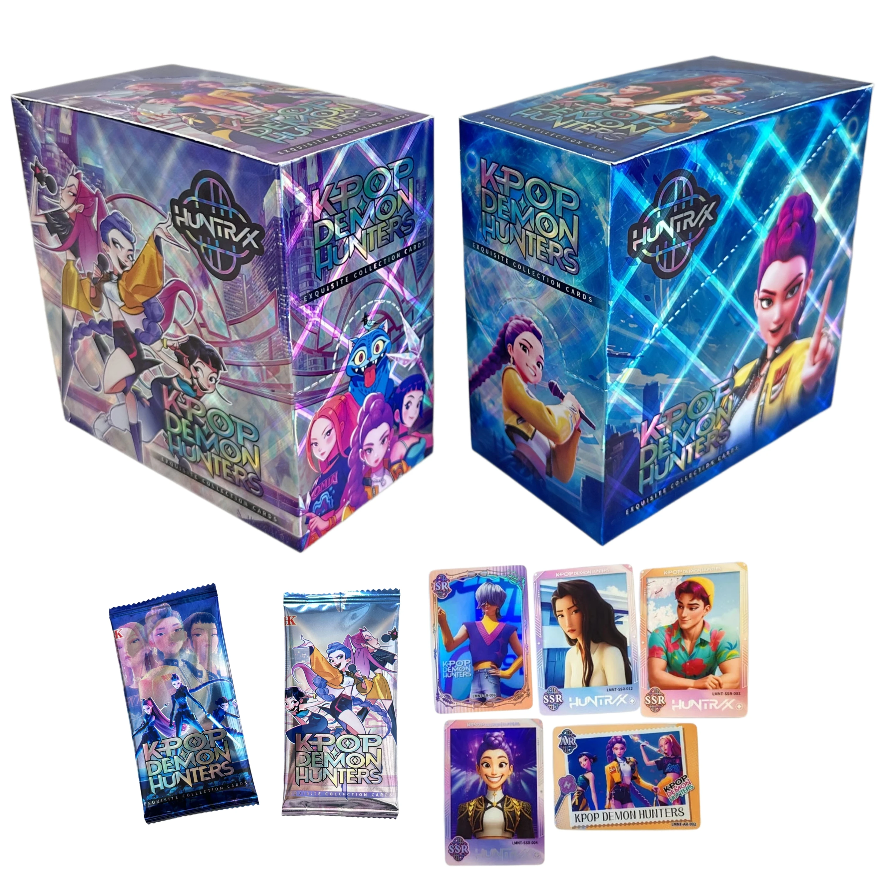 Lila Magic Girl Anime Sammelkarten Laser-Holographische Glänzende Folie Limitierte Auflage Booster-Box für Kinder und Jugendliche Geschenk