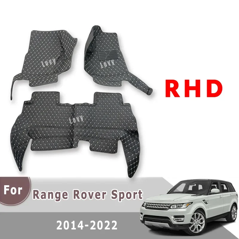 

Ковры с правым рулем, автомобильные коврики для Land Rover Range Rover Sport 2022 2021 2020 2019 2018 2017 2016 2015 2014, аксессуары для интерьера