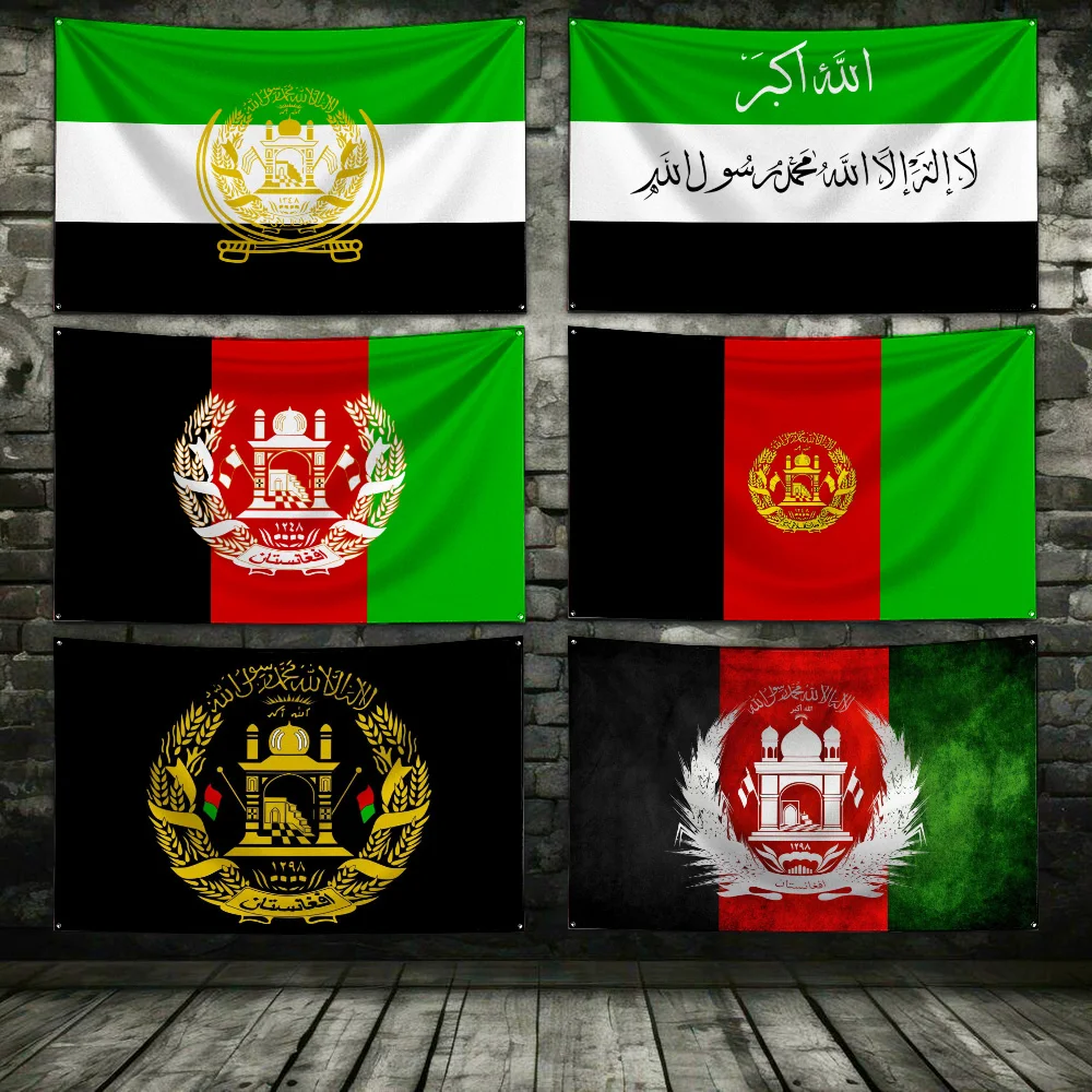 3x5 Ft Salvation of Afghanistan Northern Alliance Flag Polyester Digital Printing Banner for Garage Wall Art Out Door Decoration