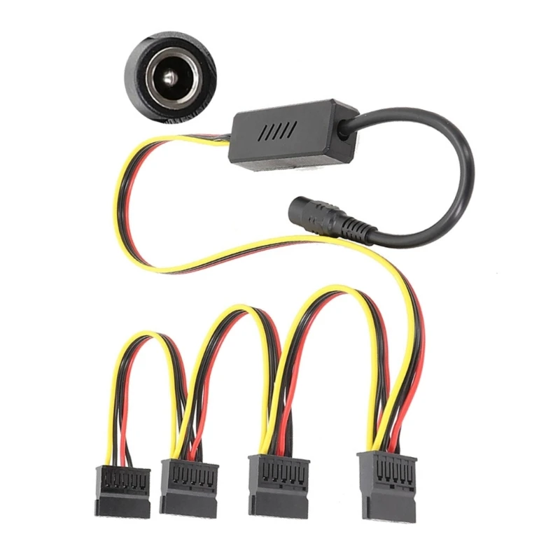 ความทนทาน ถึง DC5.5X2.5 มม. สายไฟ 12V สำหรับจ่ายไฟฮาร์ดไดรฟ์ 50 ซม.