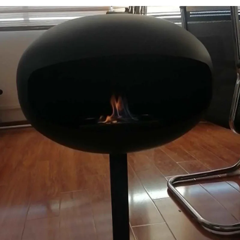 Freestanding Fireplace Real Fire Heater Indoor Outdoor Decorative Bio Alcohol Fireplace Easy to Move and Place Freely view 4