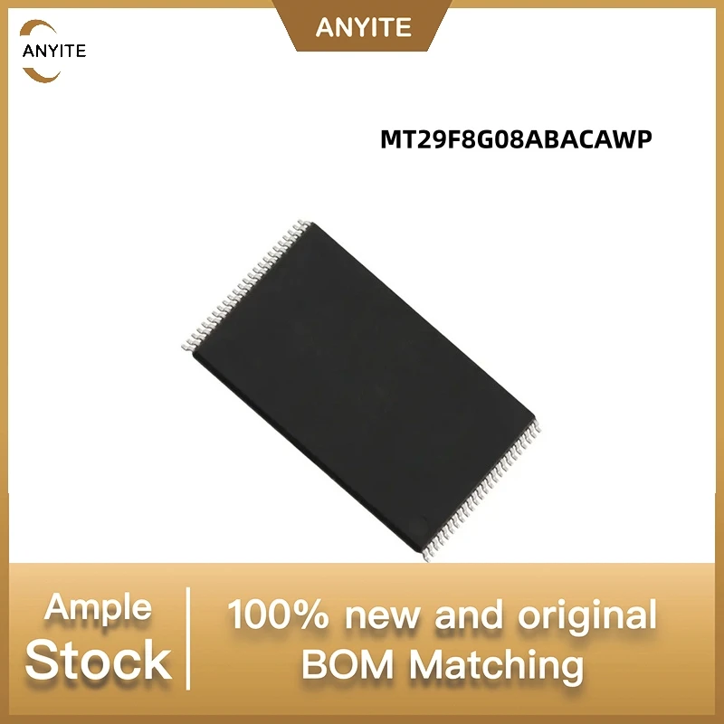 New 10Pcs/LOT MT29F8G08ABACAWP-IT:G   29F8G08ABACA  MT29F8G08ABACA   MT29F8G08 TSOP48