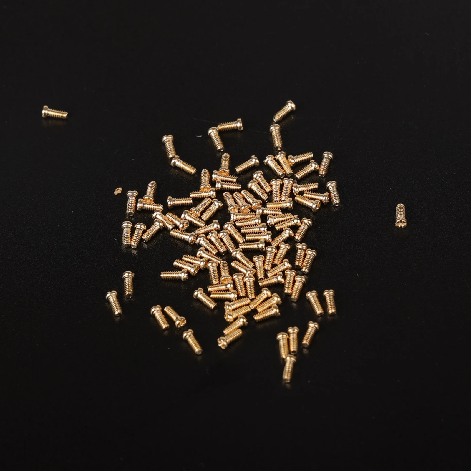 100 Stück goldene Brillenschraube, Mutter, Zubehör, Brillen, Bein, Nasenpolster, Schrauben, Florkopf, unabhängige Verpackung, grenzüberschreitend – Detail 6
