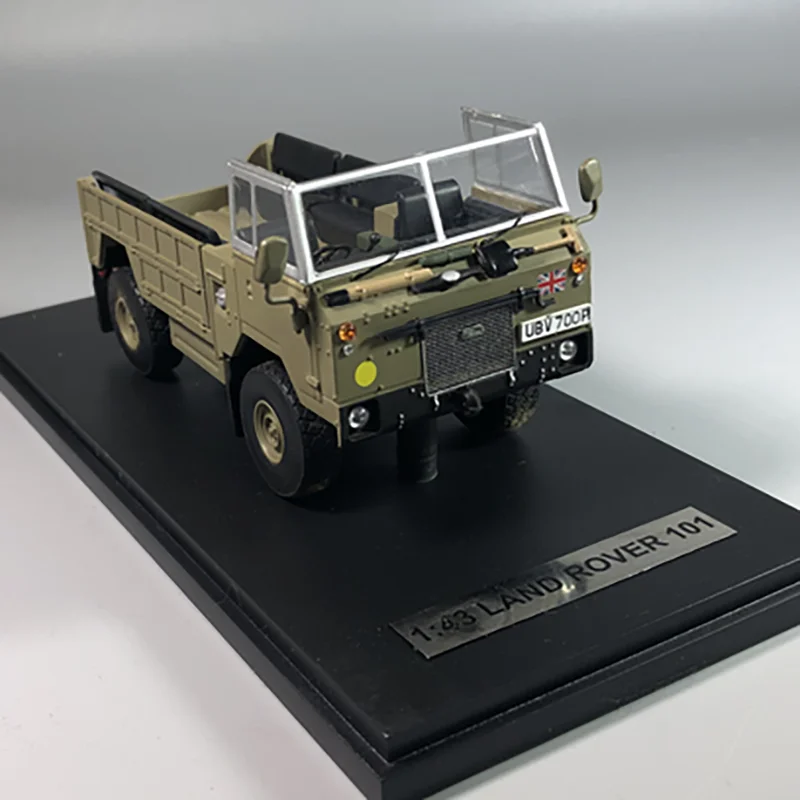 1:43 Scale Military Transport Vehicle Model Land Rover 101 Original Model Finished Alloy Simulation Static Collection Toy Gift