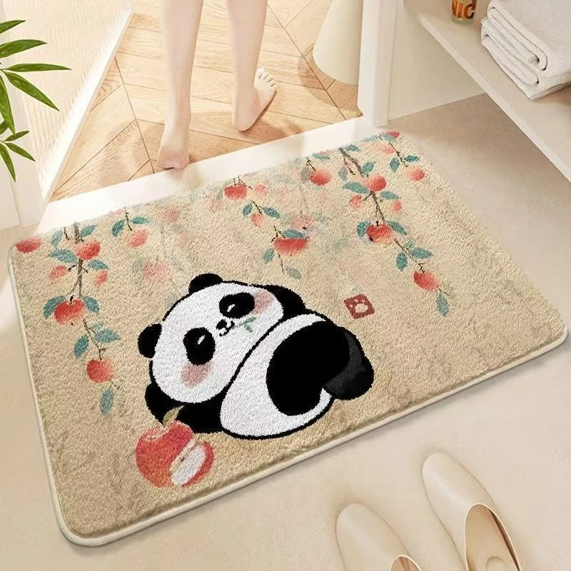 Imitation cashmere bathroom floor mat toilet toilet toilet door  absorbent foot mat household  carpet