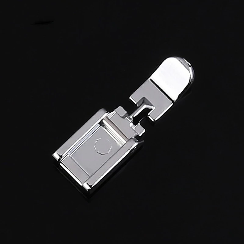 Prensatelas para máquina de coser con cremallera, izquierdo y derecho, estrecho, compatible con vástago bajo, accesorios de costura de enganche rápido