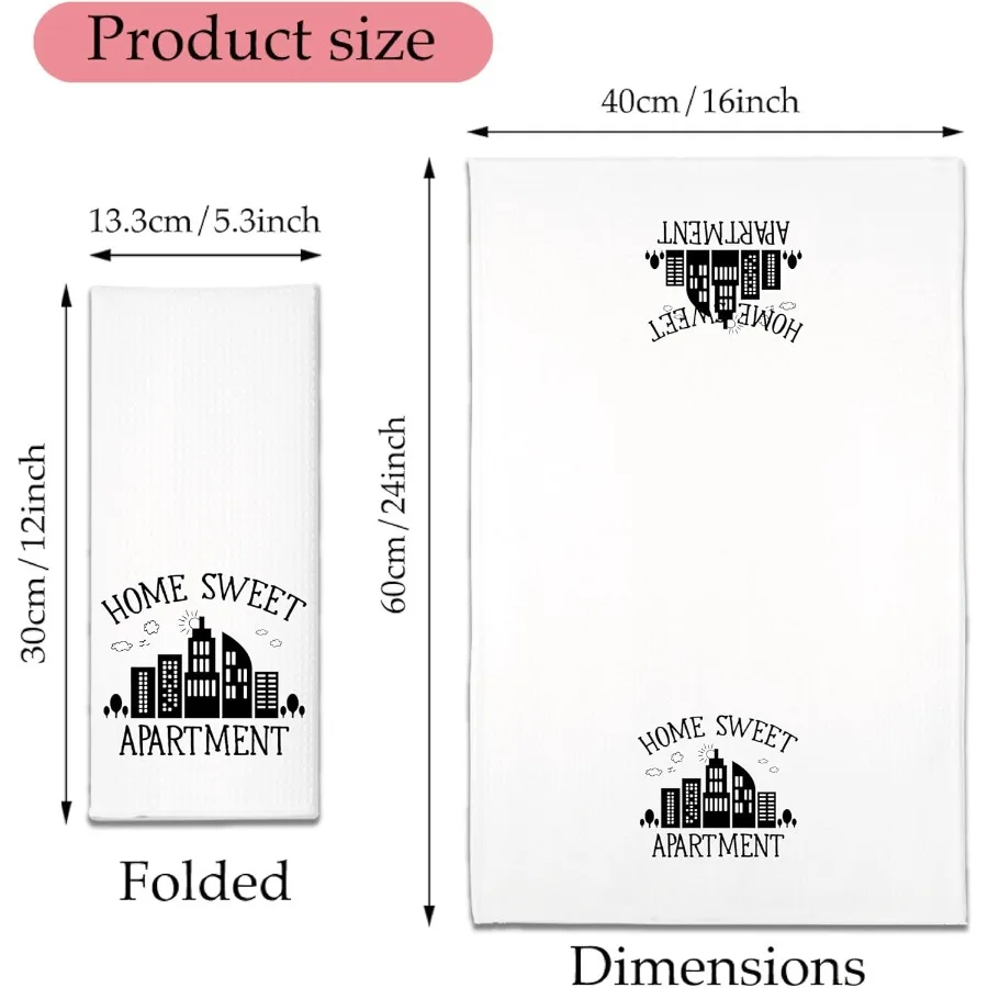 Casa doce apartamento toalhas de cozinha fy toalhas de cozinha microfibra toalha branca doce housewarming gts novo apartamento presente para m