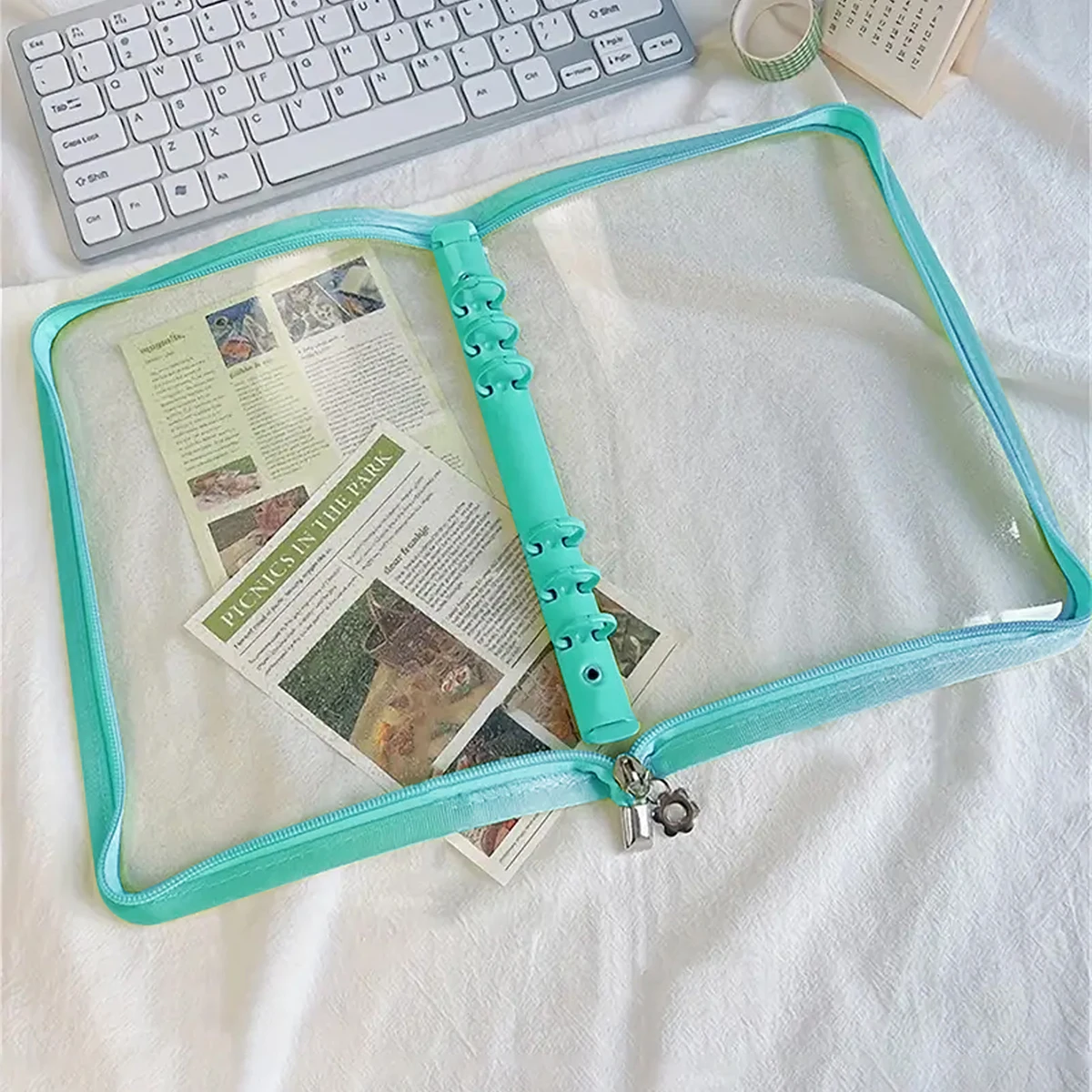 

A6 Zipper Album Binder Kpop Photocard Binder DIY Photocard Collect Book Photo Display Photo Cards Organizer Notebook