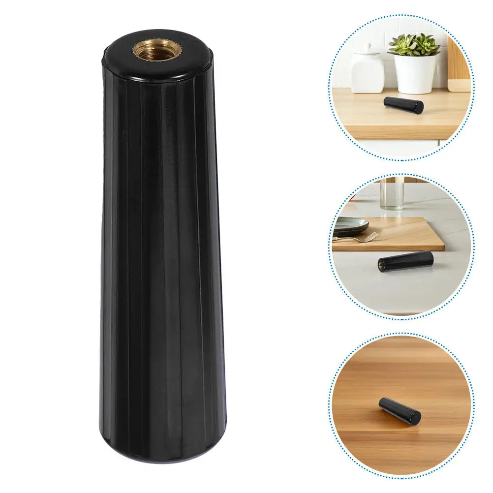 2Pcs Sleek Bakelite Rotisserie Handle 110Mm M10 Thread Insulated Grill Rod Grip for Barbecue Forks Outdoor Grilling Bbq