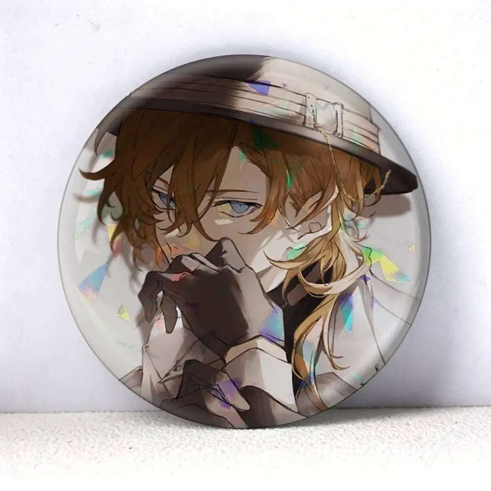 Bungo Stray Dogs Dazai Osamu  75mm 44mm 25mm Accessories Toys Badge Brooch Backpack Hat Pins
