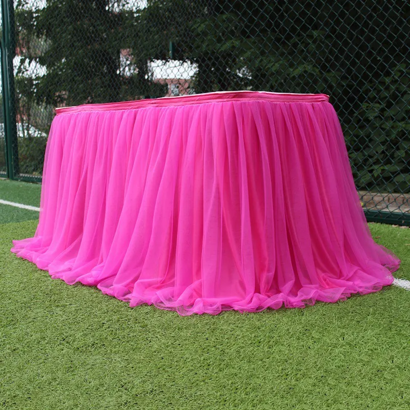 Table Skirt Multi Colors Table Linen Home Textile Tablecloths For Wedding Party Table Decoration