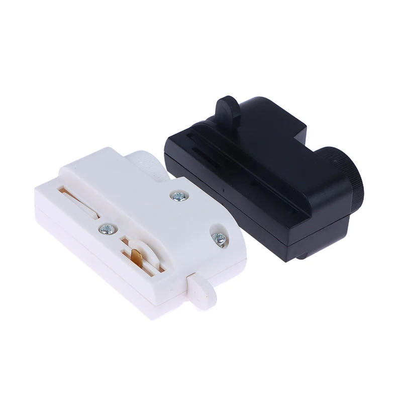 Illuminazione del negozio di abbigliamento luce a binario a LED connettore a due fili testa del binario di guida a 2 linee accessori per lampade a binario a LED