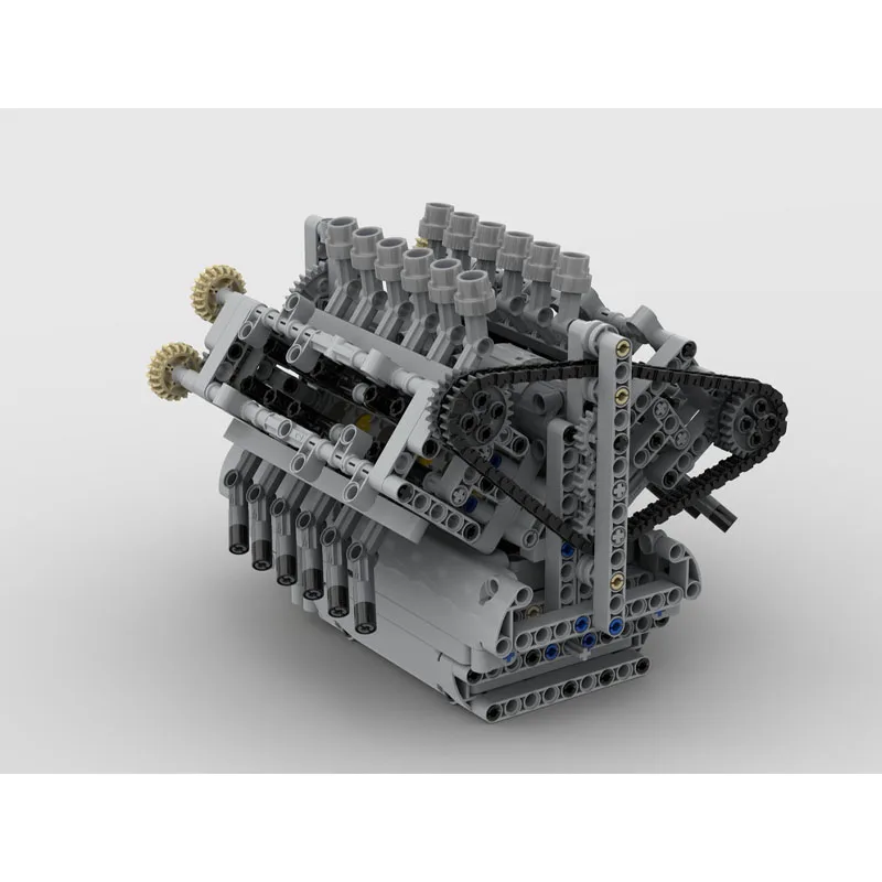 Building Block Model MOC-40128 Traffic Farm Conveyor Gearbox V12 Engine 788 Parts Birthday Assembly Christmas Toy Gift