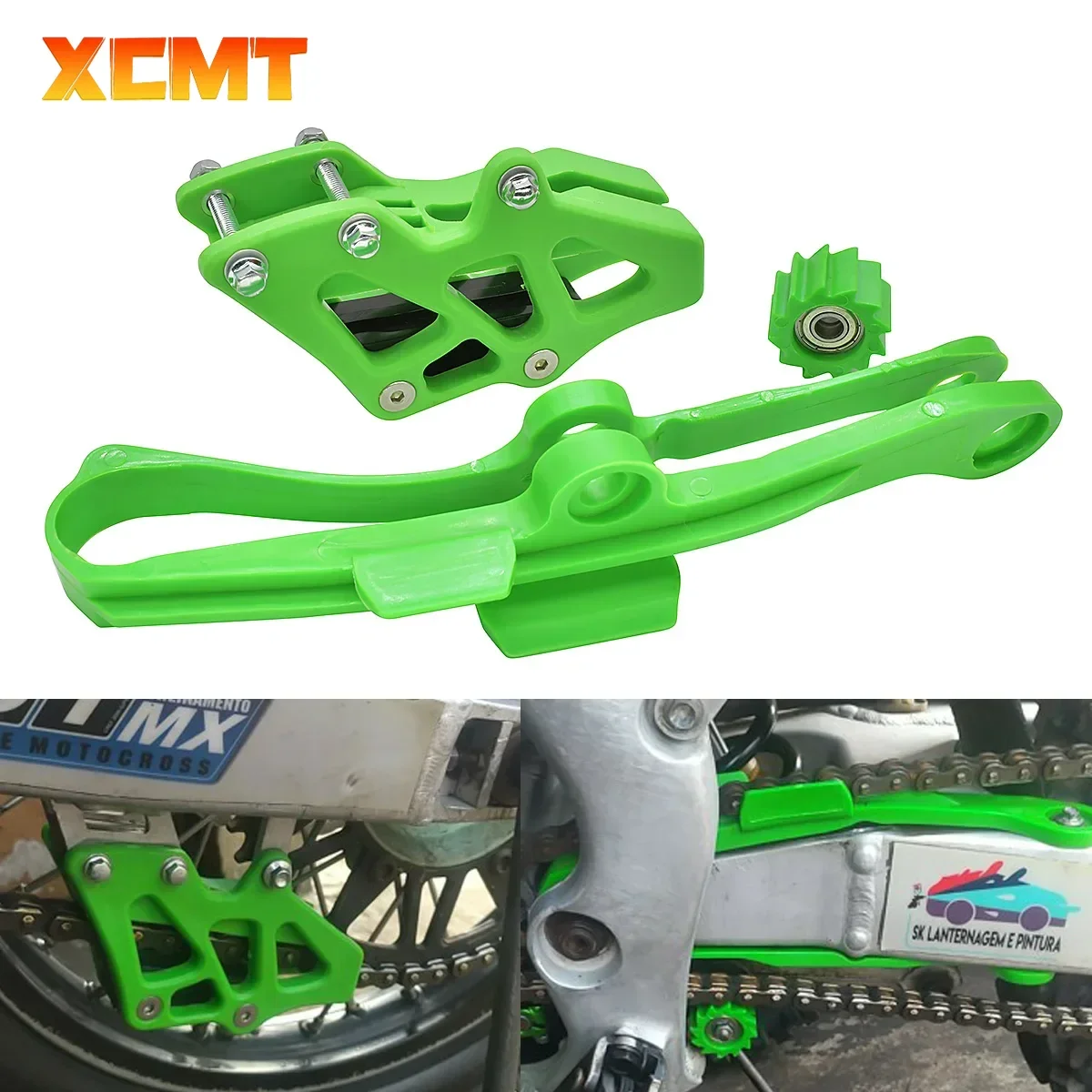 

Motorcycle Chain Guide Slider Guide Swingarm Roller For Kawasaki KX250F KX450F KX 250F 450F KXF 250 450 2009-2020 Dirt Pit Bike