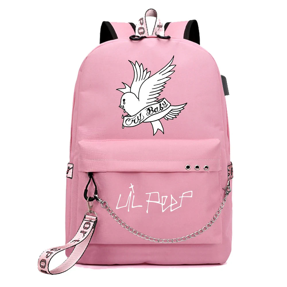 lil peep Backpack Student Fashion Fans Backpacks Casual Sport School Bag for Fans Gift