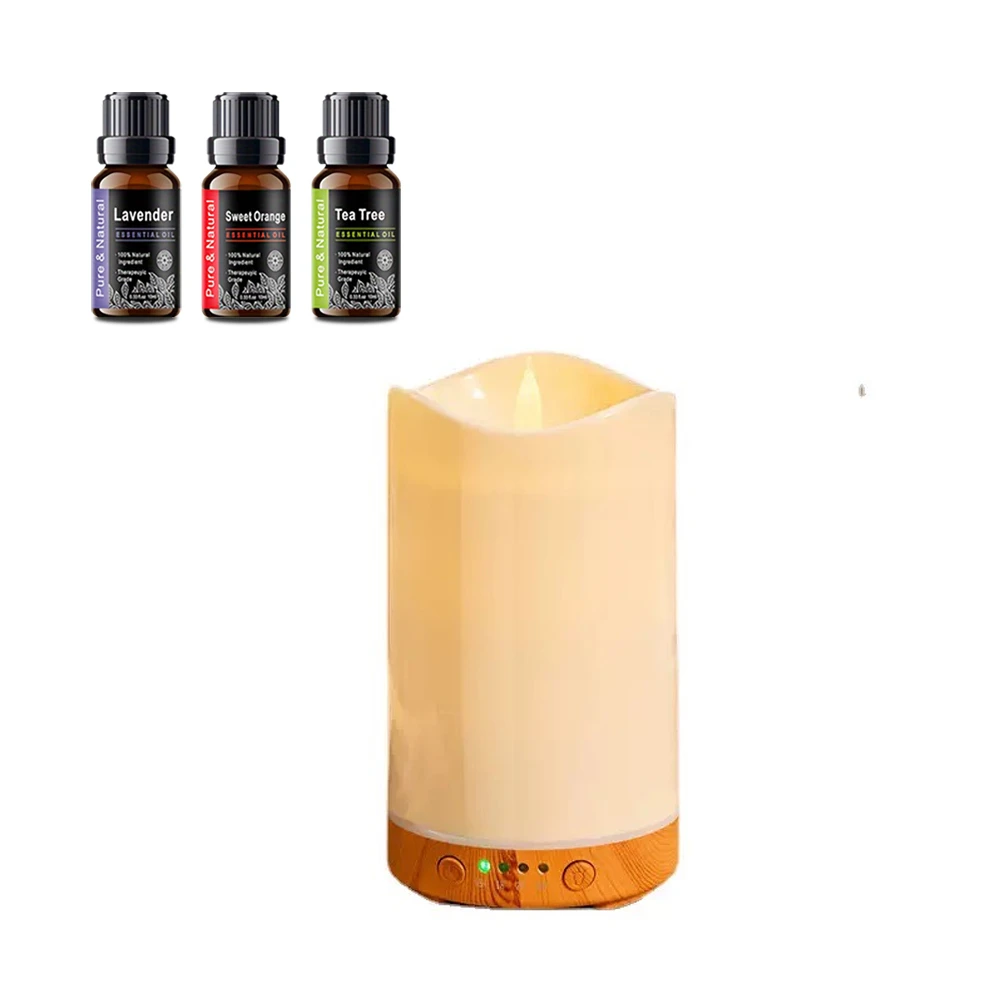 

Candle Aroma Diffuser, Humidifier, Timer & Mood Light Perfect for Bedroom & Office