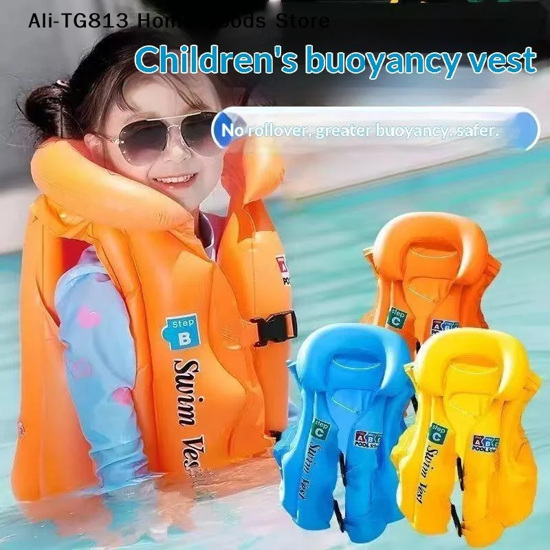 [TG813]Kids Swimming Safety Jacket Portable Inflatable Life 