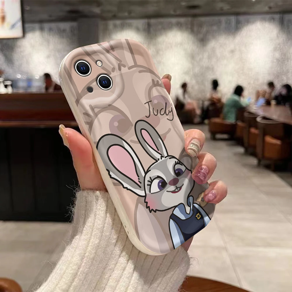 Disneys Zootopia Couples 3D Wave Case For Samsung A73 A72 A71 A55 A54 A53 A35 A34 A33 A25 A24 A23 A15 A14 A13 A05 A04 A03 4G 5G