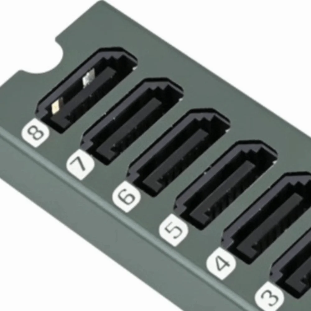 8 Port SATA Expansion Card PCIe 3.0 x2 ASM1166 Chip M.2 to SATA Adapter 16Gbps Interface PCIe SATA Converter Data Storage