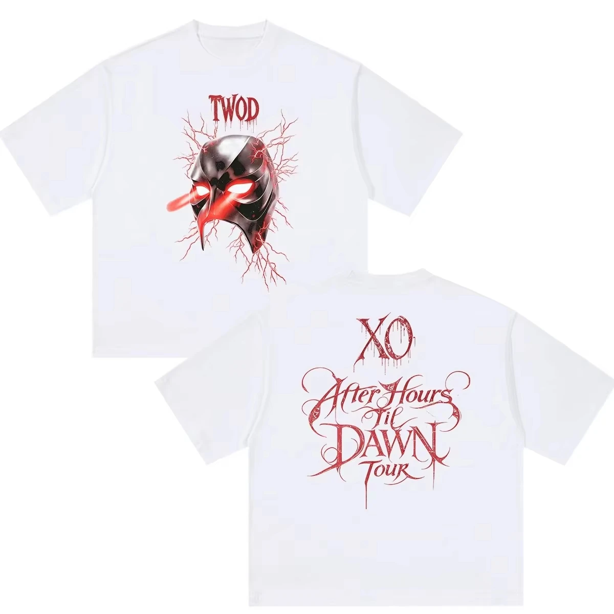 Bestselling The Weeknd After Hours Til Dawn 2026 Tour Merch Unisex Hip Hop Gothic Style Short Sleeve T-shirt