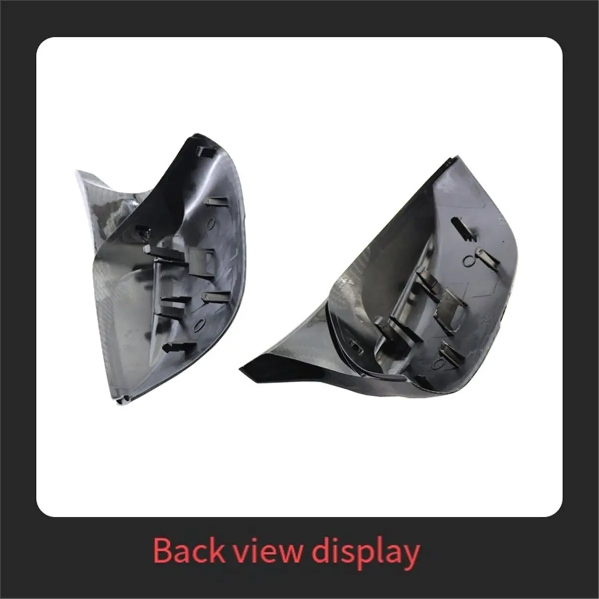 11-Rearview Mirror Cover Side View Mirror Covers 963744GA0H 963734GA0H for Infiniti Q50 Q60 QX30 Q70 2014-2022 Black