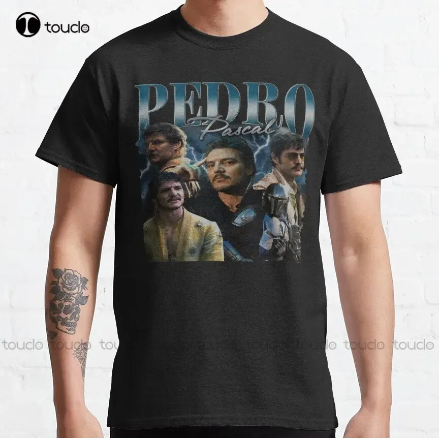 Pedro Pascal Glasses | Pedro Pascal Agent | I Love Timothee Chalamet Pedro Pascal Cursed Fan Collage Classic T-Shirt Xs-5Xl