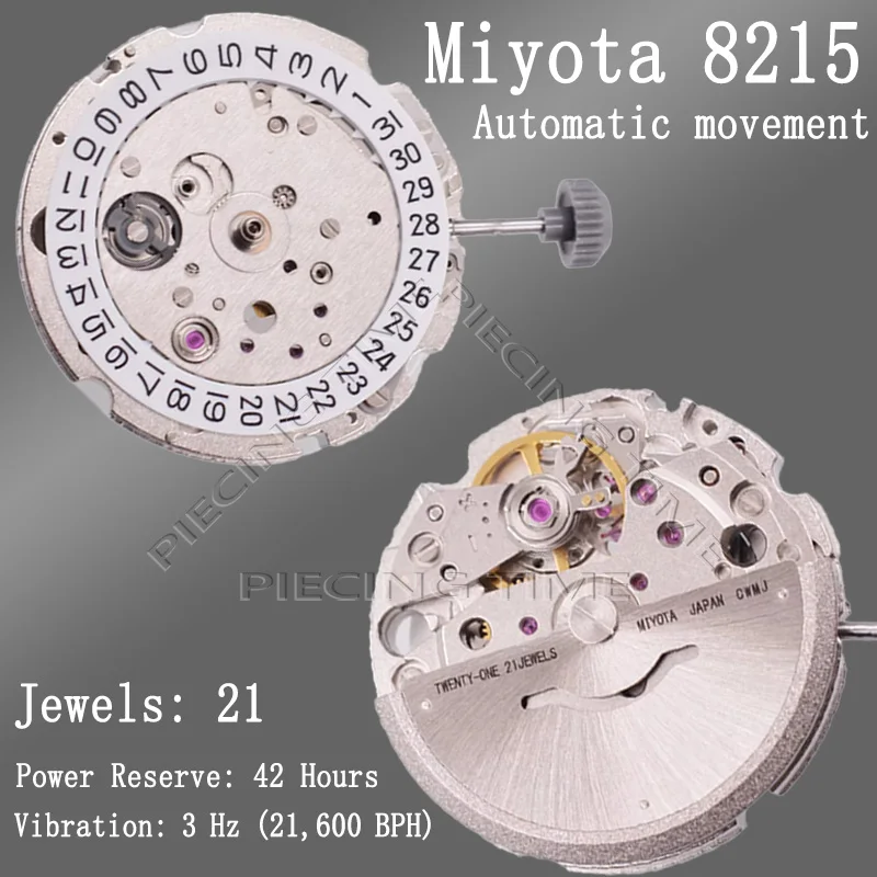 新品 MIYOTA8215 自動巻ムーブメント 交換用 機械式 0 | ムーブメント