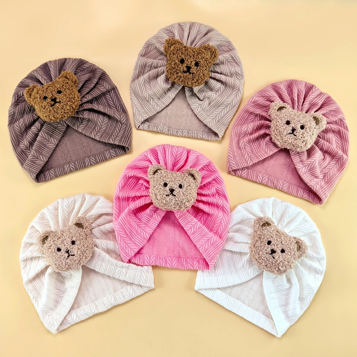 Toddler Headwear Beanie Infant Bear Indian Hat Baby Bandana 