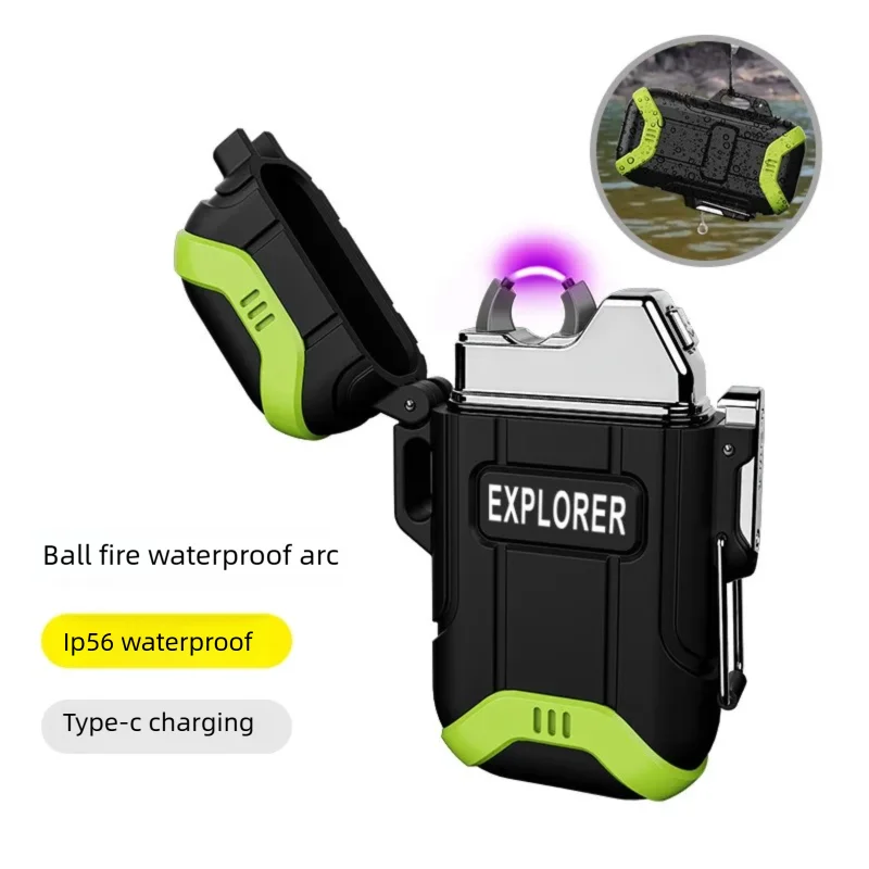 

Portable Outdoor Electronic Igniter Windproof Waterproof Rechargeable Arc Ball Flame Lighter lighters design