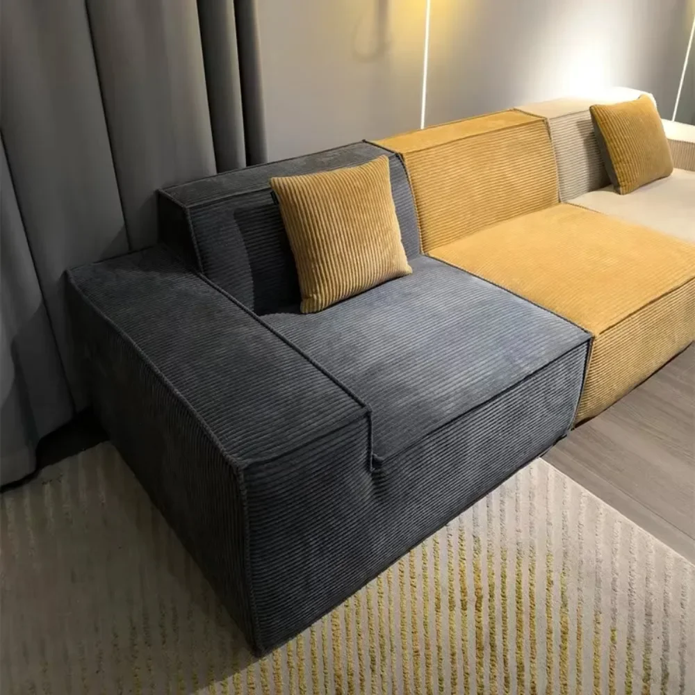 Modern Fabric Apartments and Hotels Use Modular Compression Sofa Covers, and High-density Sponges Can Be Customized in