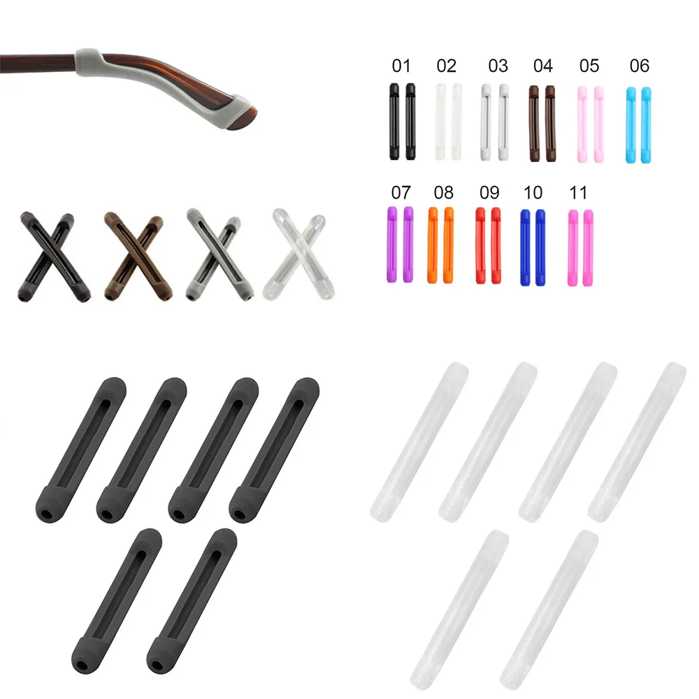 1 Pair High-Quality Silicone Non-Slip Glasses Temple Ear Pad Frame Foot Cover Soft Accessory for Enhanced Grip And Comfort