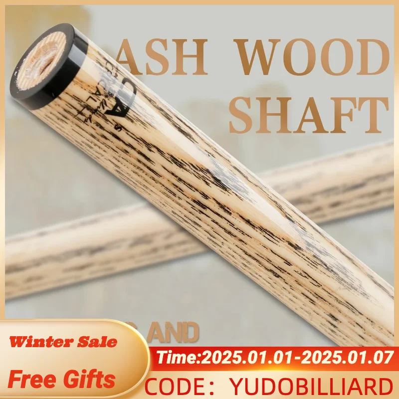 CRICAL Ash Wood Shaft for Pool Cue with 10.5mm/11.5mm Tiger Tip  3/8*8 Pin Joint Single Shaft for Billiard Cue Stick