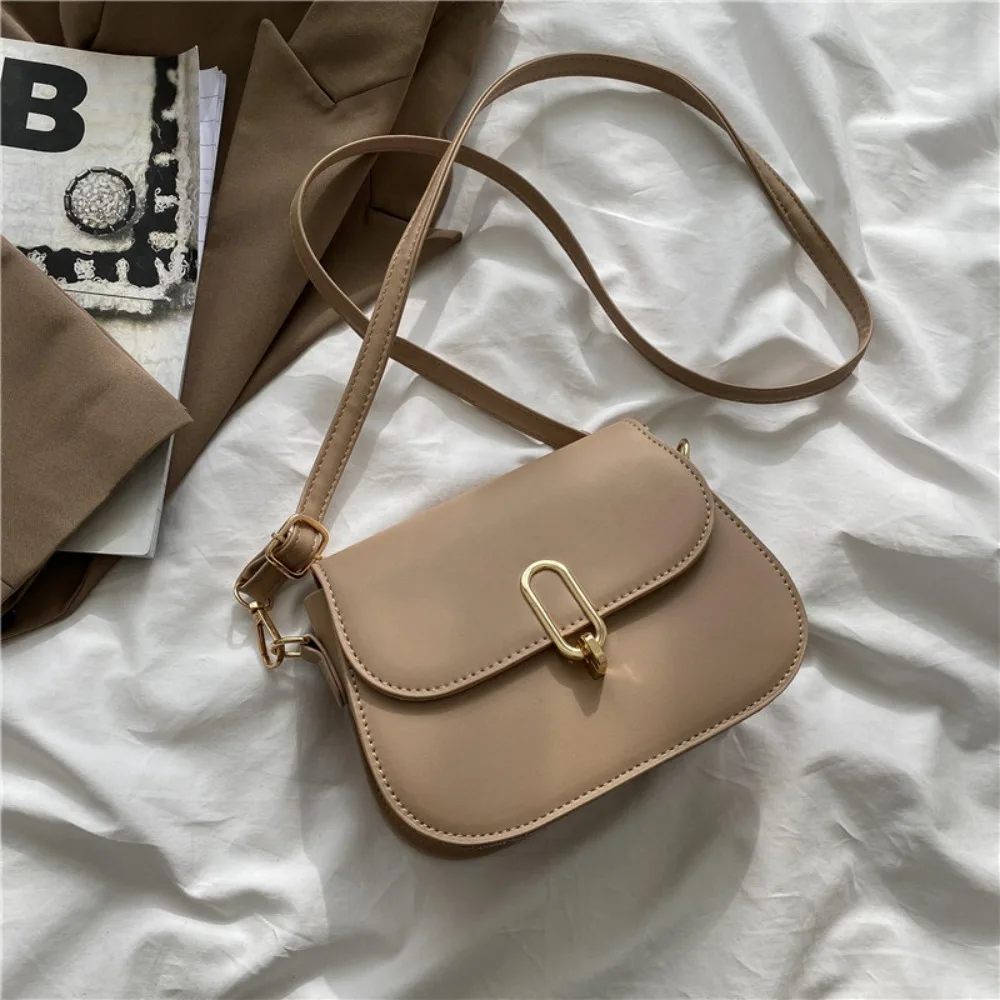 

Korean Style PU Leather Crossbody Shoulder Bag Trendy Casual Phone Bag Fashion Lightweight Small Square Bag Party