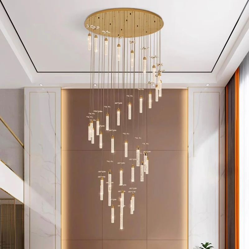 Nordic Pendant Lights for Home Decoration, Stair Chandelier, Sala de estar e jantar, Luz de teto, Iluminação interna