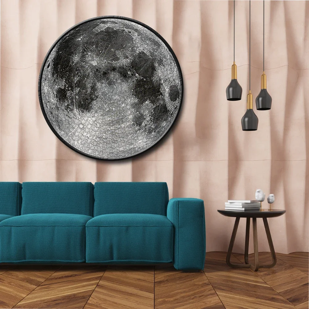 1000 Pieces The Moon Jigsaw Puzzle for Adult Round Puzzle Toy Family Game Home Wall Decoration Special Present Perfectly Fit