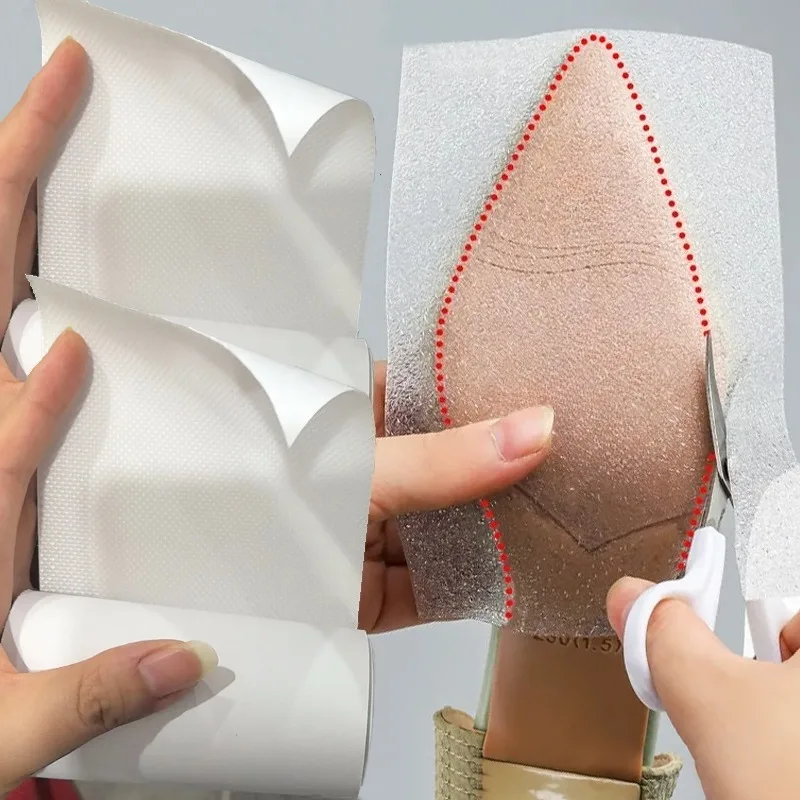 

High Viscosity Muted Shoes Bottom Protector Stickers Women Self-Adhesive Waterproof Non-slip Wear-resistant Outsole Insoles