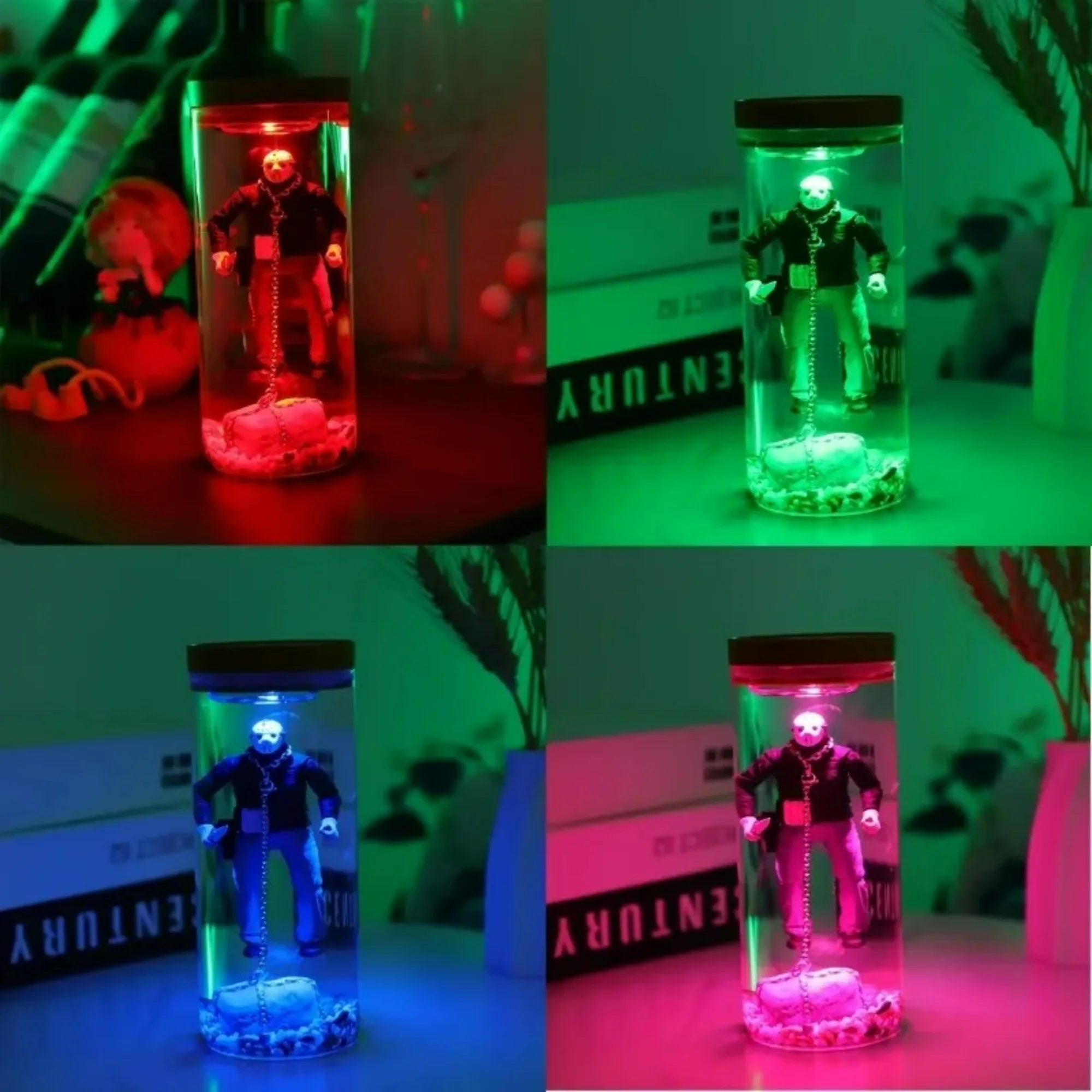 โคมไฟรูปปั้นเรซิ่นเอเลี่ยน สำหรับตกแต่งห้องนอน รูปทรงสิ่งมีชีวิตจากนอกโลก ใช้ตกแต่งบ้าน