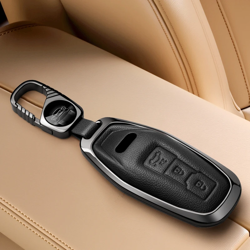 

For Audi New A5l A3 A4 B9 A6 A7 4K A8 E-tron Q5 Q6 Q7 Q8 C8 D5 SQ8 2025 Remote Car Key Case Cover Fob keychain Accessories