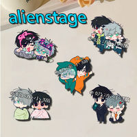 ALIEN STAGE IVAN & TILL Badges Pins Anime Cartoon Women Brooch Fashion Creative Cartoon Cosplay Brooches for Bag Accessorie Gift